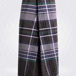 999-NC-Walnut Brown Black Blue Green White Checked Cotton lungi-Sarong- 200A